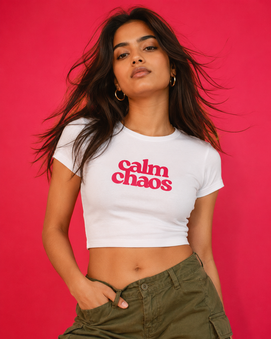 CALM CHAOS | BODY HUG CROP TOP