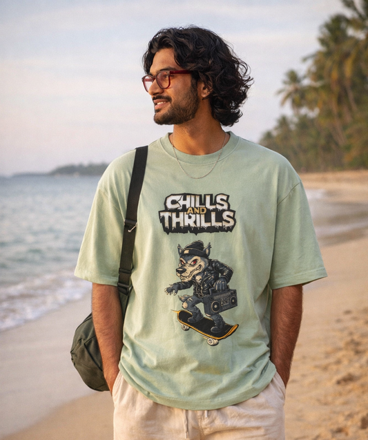 CHILLS & THRILLS OVERSIZED TSHIRT
