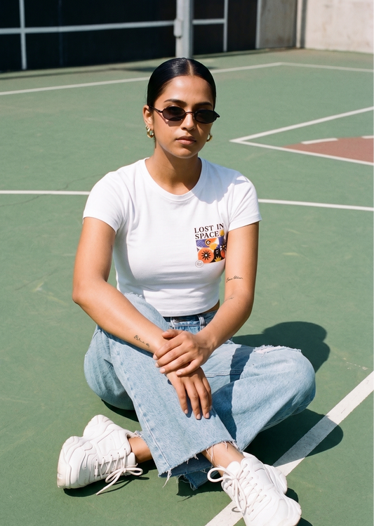 LOST IN SPACE | BODY HUG CROP TOP