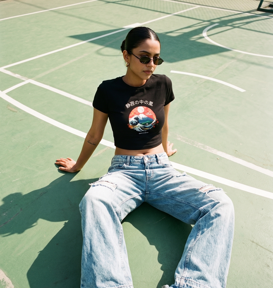 STORM IN SILENCE | BODY HUG CROP TOP